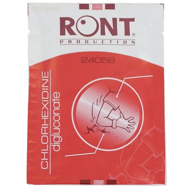 Lot de 10 serviettes Chlorhexidine