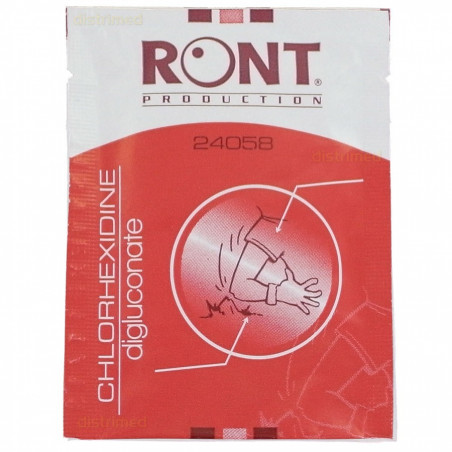 Lot de 10 serviettes Chlorhexidine Sporti France 066074