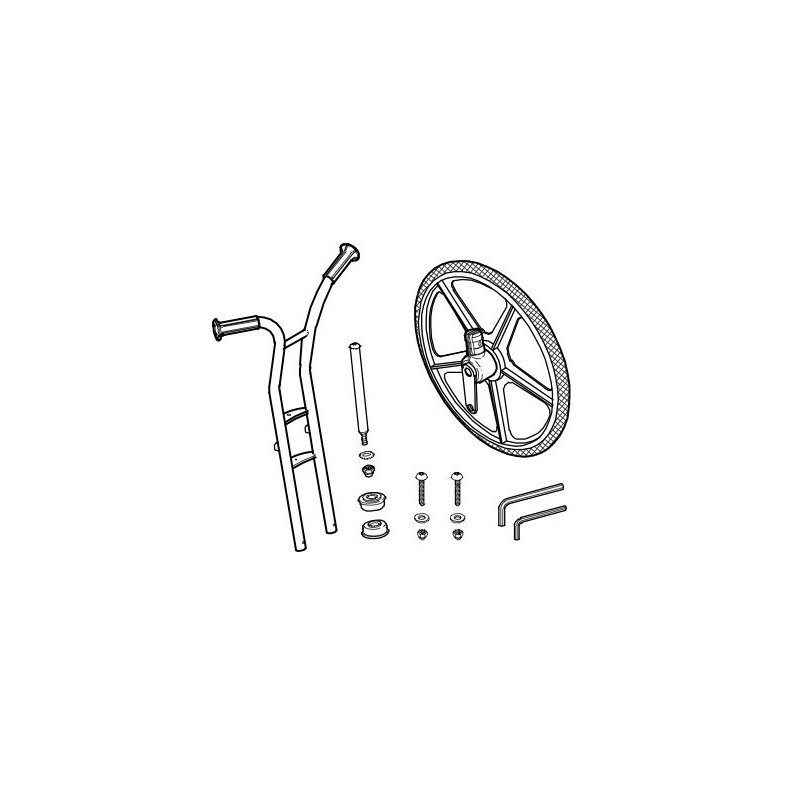 50797 - Fourche + roue avant Penny Farthing Winther