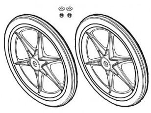 Roues arrières (lot de 2) Viking Explorer Winther 50792