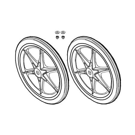 Roues arrières (lot de 2) Viking Explorer Winther 50792