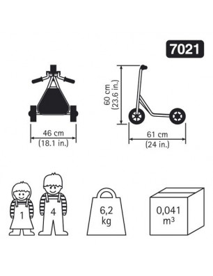 Trottinette 3 roues RABO 7021