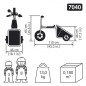Tricycle remorque RABO 7040 Tricycle remorque RABO 7040