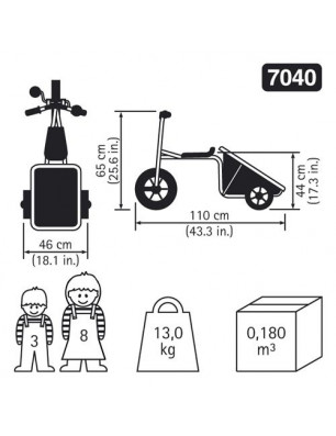 Tricycle remorque RABO 7040