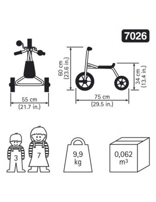 Tricycle Grand RABO 7026 EDUC' LOISIRS