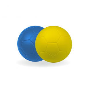 Ballon Football mousse dynamique Sporti France 067233 - 067208 - 067215