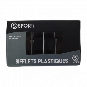 Sifflet plastique (lot de 12) Sporti France 062739