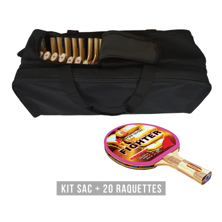 Kit 20 raquettes FIGHTER *** Tennis de table Sporti France 014051