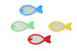 Poissons scintillants magnétiques (lot de 4) Gonge