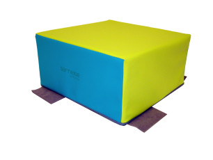 Cube Crèche velouté Kiwi-Turquoise SARNEIGE E101CU.K.T Educ' Loisirs