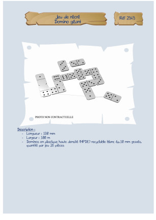 Dominos géants LA2949