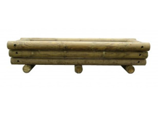 Jardinière trapèze rondin 9077 Loisirs Aménagements