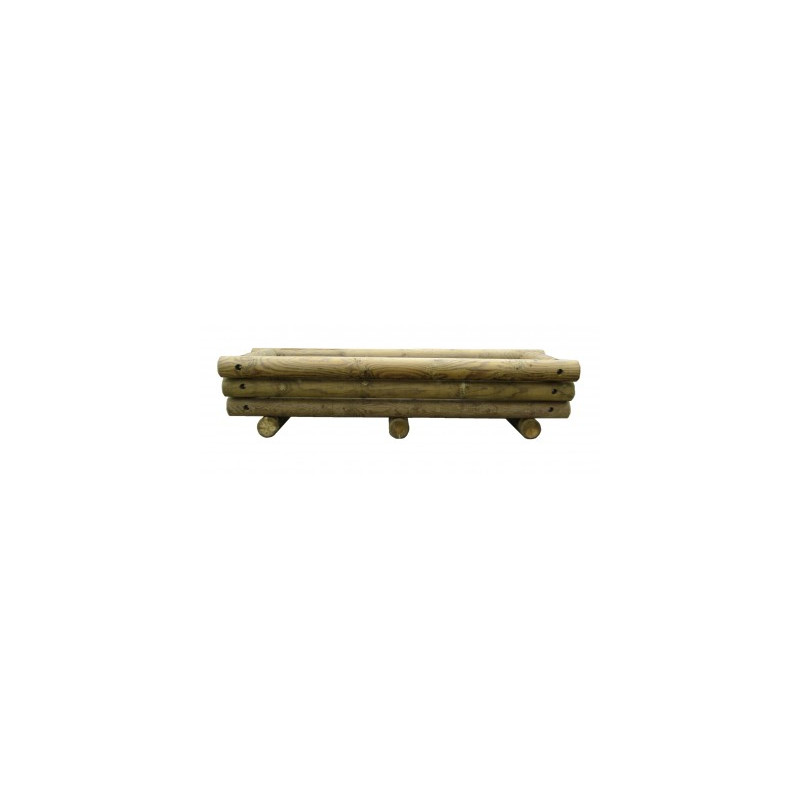 Jardinière trapèze rondin LA9077 Jardinière trapèze rondin LA9077