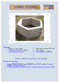 Jardinière hexagonale LA9082