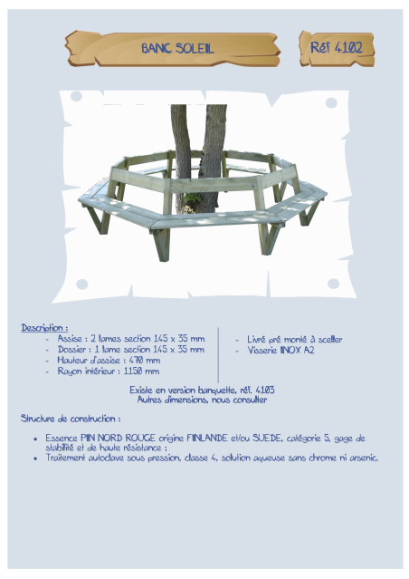 Banc Soleil LA4102