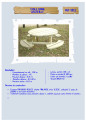 Table-banc ronde Groseille assise 42 cm LA9011 Table-banc ronde Groseille assise 42 cm LA9011