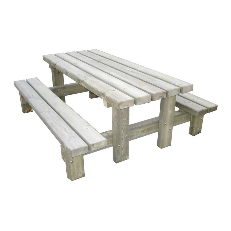 Table-banc Rustique 2 M assise 43 cm LA9006 Table-banc Rustique 2 M assise 43 cm LA9006