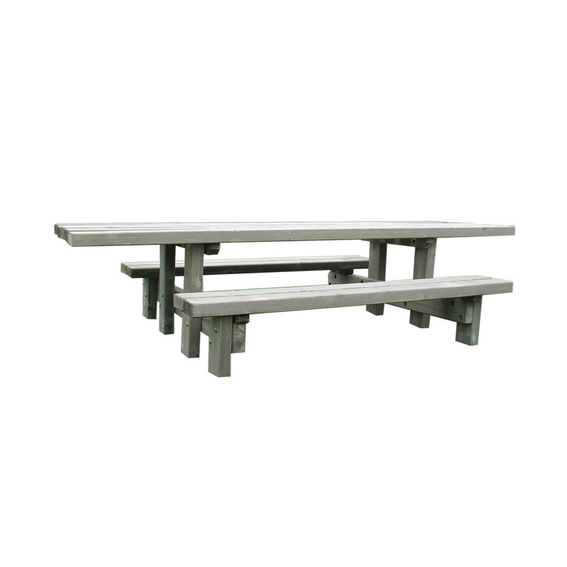 Table-banc Rustique 3 M PMR assise 43 cm LA9306 Table-banc Rustique 3 M PMR assise 43 cm LA9306