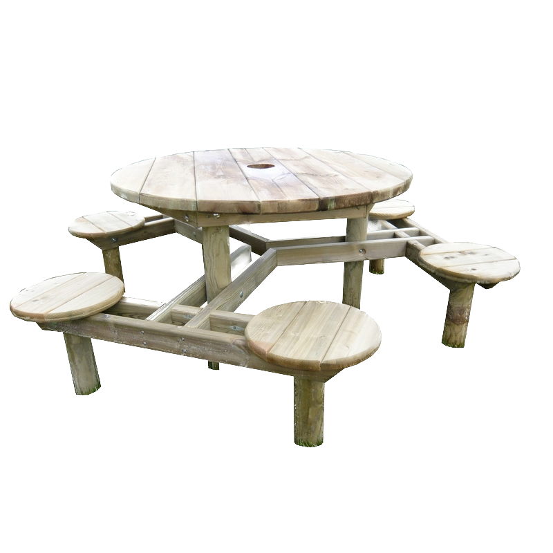 Table-banc ronde Muscat assise 40 cm LA9033 Table-banc ronde Muscat assise 40 cm LA9033