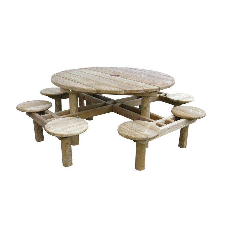 Table-banc ronde Cassis assise 40 cm LA9034 Table-banc ronde Cassis assise 40 cm LA9034