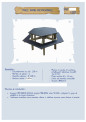 Table-banc hexagonale assise 45 cm LA4203NP Table-banc hexagonale assise 45 cm LA4203NP