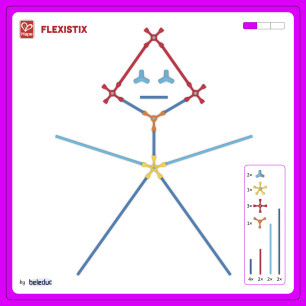 Jeu de construction géant Flexistix XXL BELEDUC 24200 EDUC' LOISIRS