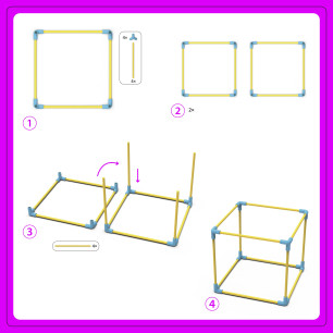 Jeu de construction géant Flexistix XXL BELEDUC 24200 EDUC' LOISIRS