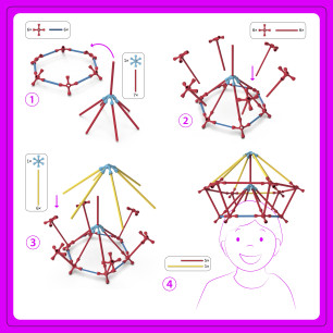 Jeu de construction géant Flexistix XXL BELEDUC 24200 EDUC' LOISIRS