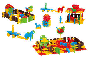 Waffle Blocks Ferme 240 pièces Marioinex 900956 Educ' Loisirs