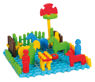 Waffle Blocks Base (lot de 8) 901090 Marioinex - Educ' Loisirs