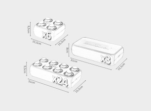 Building Bricks Blocks XXL 33 pièces Marioinex 901304 Educ' Loisirs