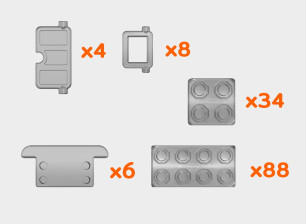 Junior Bricks Blocks 140 pièces Marioinex 902387 Educ' Loisirs