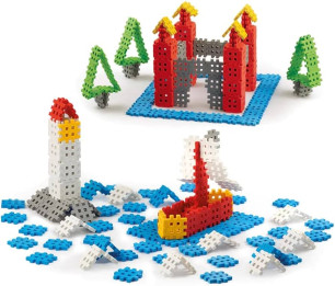 Mini Waffle EDU 500 pièces + 24 fiches Marioinex 902431 Educ' Loisirs