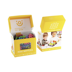 MIDI Waffle Construction 180 pièces Marioinex 907399 Educ' Loisirs
