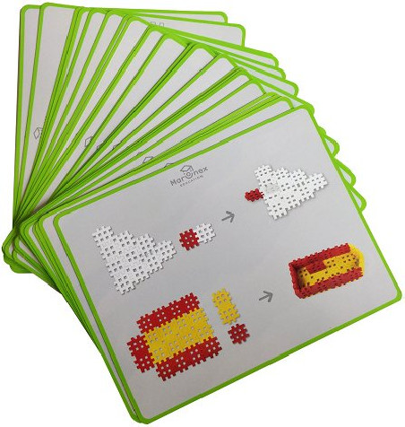 Lot 28 Fiches Mini Waffle EDU Marioinex - Educ' Loisirs