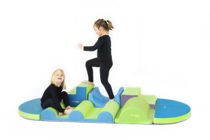 Kit Equilibre Crèche velouté kiwi - turquoise Sarneige E101KIT6EQUIL-1 Educ' Loisirs