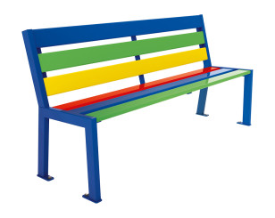 Banc bois acier Silaos Junior assise 39 cm 299007 Procity - Educ' Loisirs