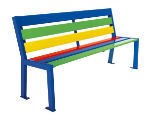 Banc bois acier Silaos Junior assise 39 cm 299007 Procity - Educ' Loisirs